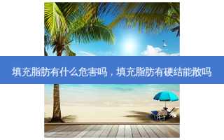 填充脂肪有什么危害吗，填充脂肪有硬结能散吗