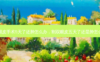 双眼皮手术5天了还肿怎么办，割双眼皮五天了还是肿怎么办