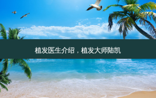 植发医生介绍，植发大师陆凯