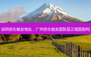 深圳倍生植发地址，广州倍生植发医院是正规医院吗