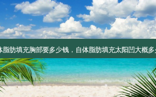 自体脂肪填充胸部要多少钱，自体脂肪填充太阳凹大概多少钱