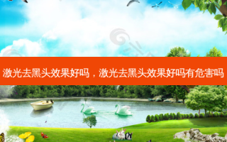 激光去黑头效果好吗，激光去黑头效果好吗有危害吗