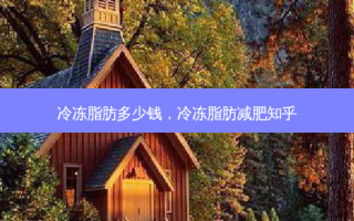 冷冻脂肪多少钱，冷冻脂肪减肥知乎