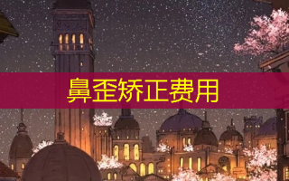 鼻歪矫正费用