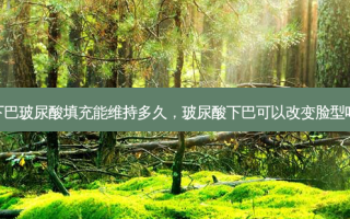 下巴玻尿酸填充能维持多久，玻尿酸下巴可以改变脸型吗