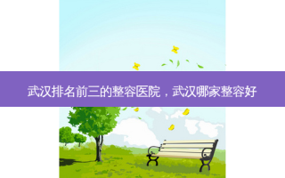 武汉排名前三的整容医院，武汉哪家整容好