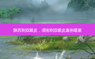陕西割双眼皮，渭南割双眼皮案例新