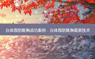 自体脂肪隆胸成功案例，自体脂肪隆胸最新技术