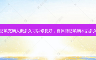 自体脂肪填充胸大概多久可以修复好，自体脂肪填胸术后多久可同房