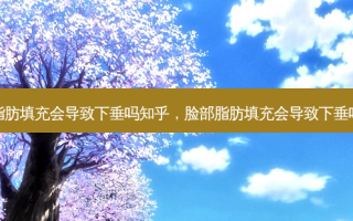 脸部脂肪填充会导致下垂吗知乎，脸部脂肪填充会导致下垂吗图片