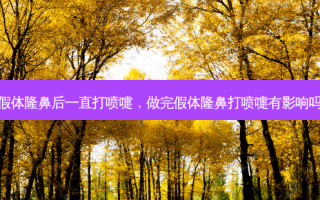 假体隆鼻后一直打喷嚏，做完假体隆鼻打喷嚏有影响吗