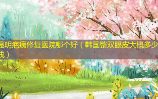 昆明疤痕修复医院哪个好（韩国整双眼皮大概多少钱）