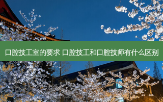 口腔技工室的要求 口腔技工和口腔技师有什么区别