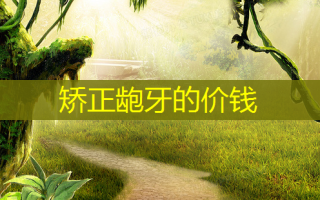 矫正龅牙的价钱
