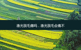 激光脱毛痛吗，激光脱毛会痛不