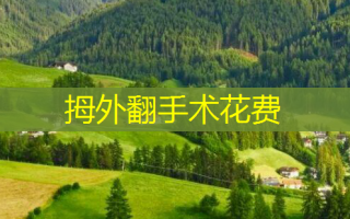 拇外翻手术花费