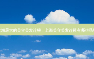 上海大的美容美发连锁，上海美容美发连锁有哪些品牌