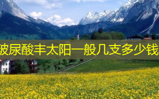 玻尿酸丰太阳一般几支多少钱