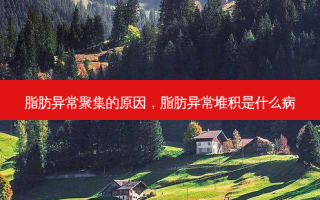 脂肪异常聚集的原因，脂肪异常堆积是什么病