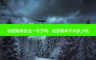 硅胶隆鼻能放一辈子吗，硅胶隆鼻手术多少钱