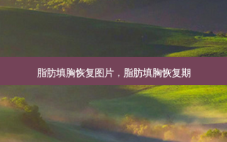 脂肪填胸恢复图片，脂肪填胸恢复期