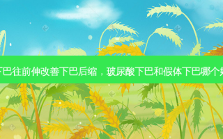 下巴往前伸下巴后缩，玻尿酸下巴和假体下巴哪个好