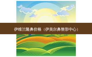伊维兰隆鼻价格（伊美尔鼻整形中心）
