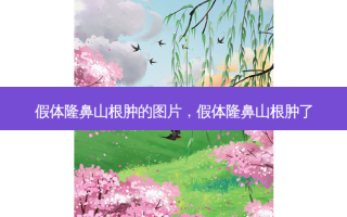 假体隆鼻山根肿的图片，假体隆鼻山根肿了