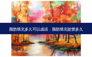 脂肪填充多久可以成活，脂肪填充能管多久