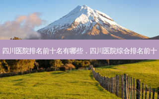 四川医院排名前十名有哪些，四川医院综合排名前十