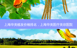 上海华美植发价格排名，上海华美医疗美容医院