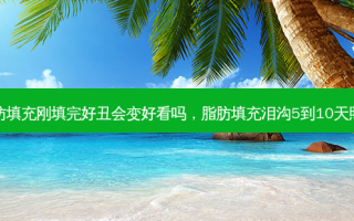 脂肪填充刚填完好丑会变好看吗，脂肪填充泪沟5到10天照片