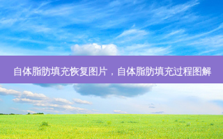 自体脂肪填充恢复图片，自体脂肪填充过程图解