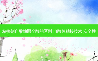 粘接剂自酸蚀跟全酸的区别 自酸蚀粘接技术  *** 性