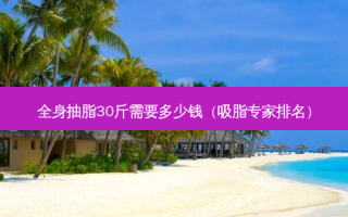 全身抽脂30斤需要多少钱（吸脂专家排名）