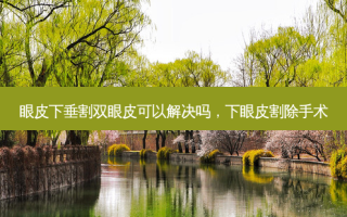 眼皮下垂割双眼皮可以解决吗，下眼皮割除手术