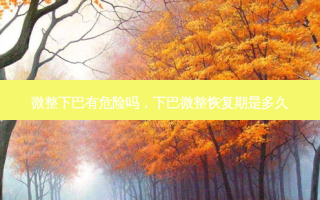 微整下巴有危险吗，下巴微整恢复期是多久