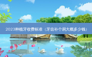 2023种植牙收费标准（牙齿补个洞大概多少钱）