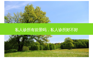 私人诊所有前景吗，私人诊所好不好