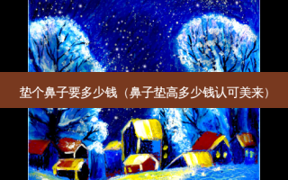 垫个鼻子要多少钱（鼻子垫高多少钱认可美来）