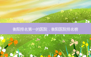 衡阳 *** 的医院，衡阳医院排名榜