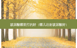 玻尿酸哪里打的好（哪儿注射玻尿酸好）