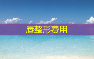 唇整形费用