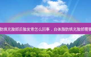自体脂肪填充脸部后脸发青怎么回事，自体脂肪填充脸部需要多少钱