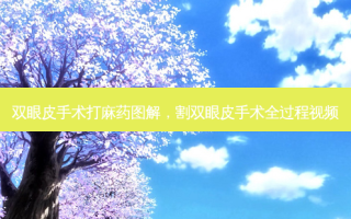 双眼皮手术打麻药图解，割双眼皮手术全过程视频