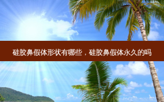 硅胶鼻假体形状有哪些，硅胶鼻假体永久的吗