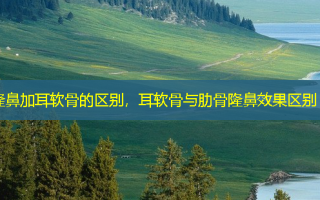 隆鼻加耳软骨的区别，耳软骨与肋骨隆鼻效果区别