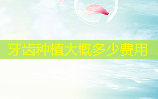 牙齿种植大概多少费用