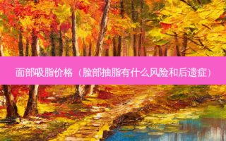 面部吸脂价格（脸部抽脂有什么风险和后遗症）