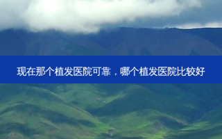 现在那个植发医院可靠，哪个植发医院比较好